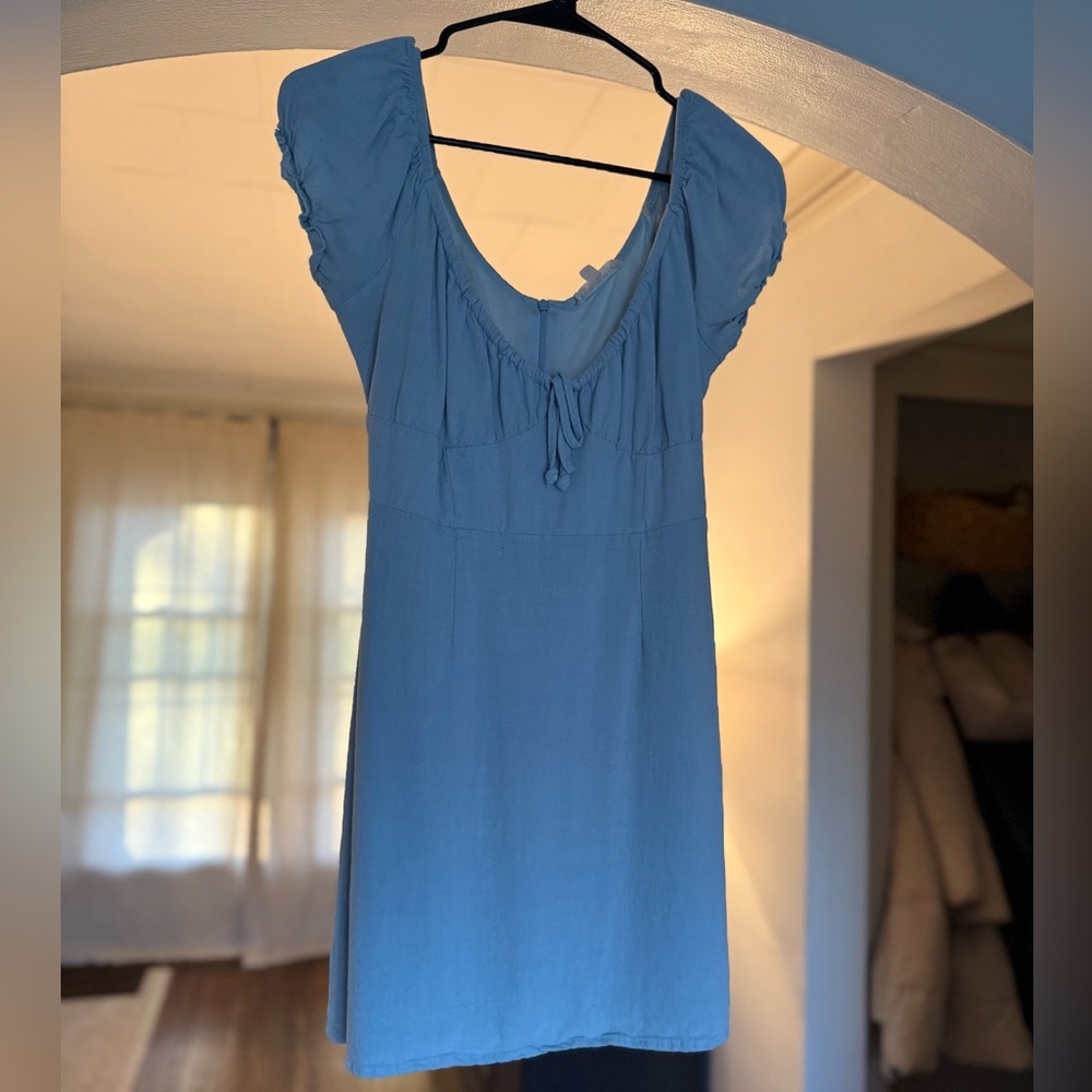 La Hearts Light Blue Casual Top